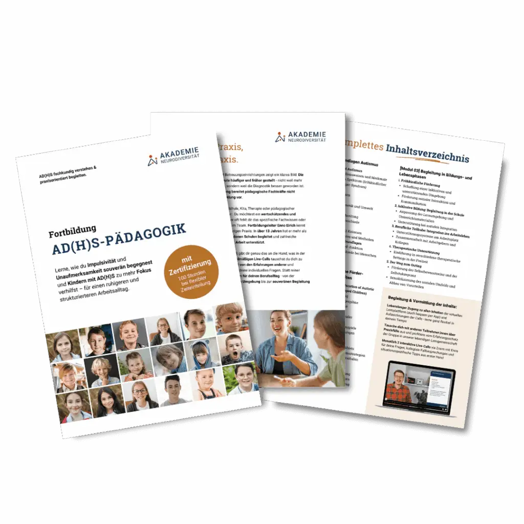 Infobroschüre zur Fortbildung AD(H)S-Pädagogik
